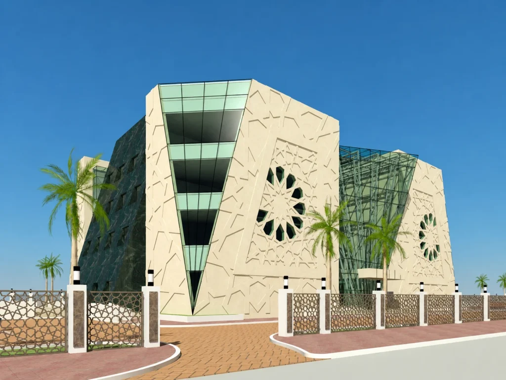 Architectural rendering of the Arab Center for Authorship and Translation of Health Science